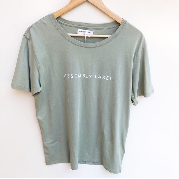 Assembly Label NEW 8 Logo Cotton Crew Tee T-shirt - Picture 5 of 10